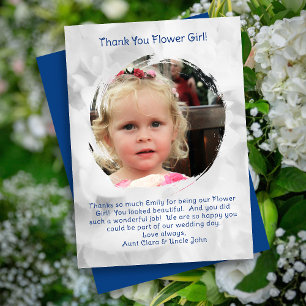 Flower Girl-Foto Vielen Dank für Ihre Nachricht Dankeskarte
