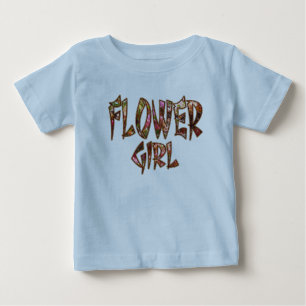 Flower Girl Kleinkind Ruffle T-Shirt individuell a