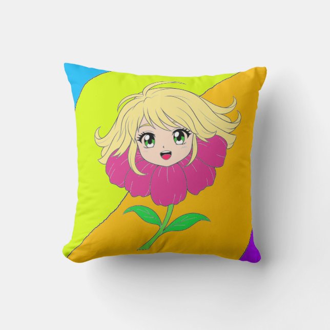 Flower girl pillow kissen (Vorderseite)