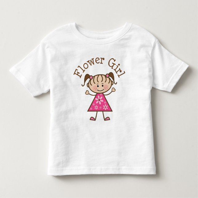 Flower Girl Pink Gift Idee Kleinkind T-shirt (Vorderseite)