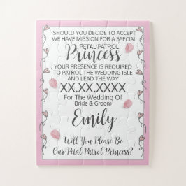 Flower Girl Puzzle Einladung