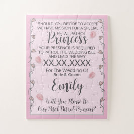 Flower Girl Puzzle Einladung