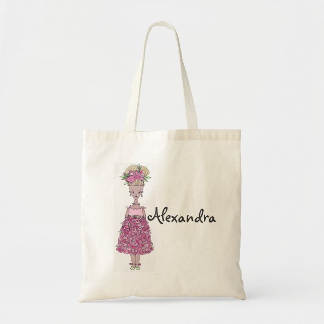 Flower Girl Tote Bag - Persönliche Gestaltung von  Tragetasche (Vorne)