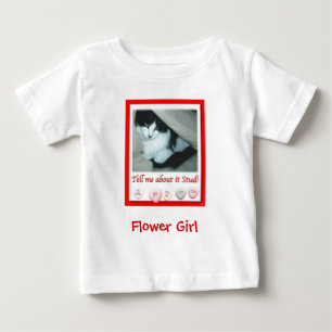 Flower Girl Valentine's Day Wedding Baby T-shirt