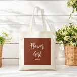 Flower Giro Brown Frische Pasta machen Tragetasche<br><div class="desc">Blume Girl Terracotta Brown Tote Tasche oder Hochzeit,  Brautparty,  Brautparty,  Junggeselinnen-Abschied. Karo mehr Produkte mit diesem Design in der Kollektion unten.</div>