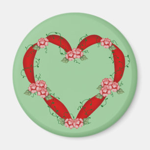 Flower Heart Magnet
