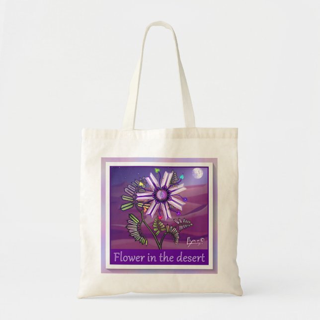 Flower in the Desert Tote Bag Tragetasche (Vorne)