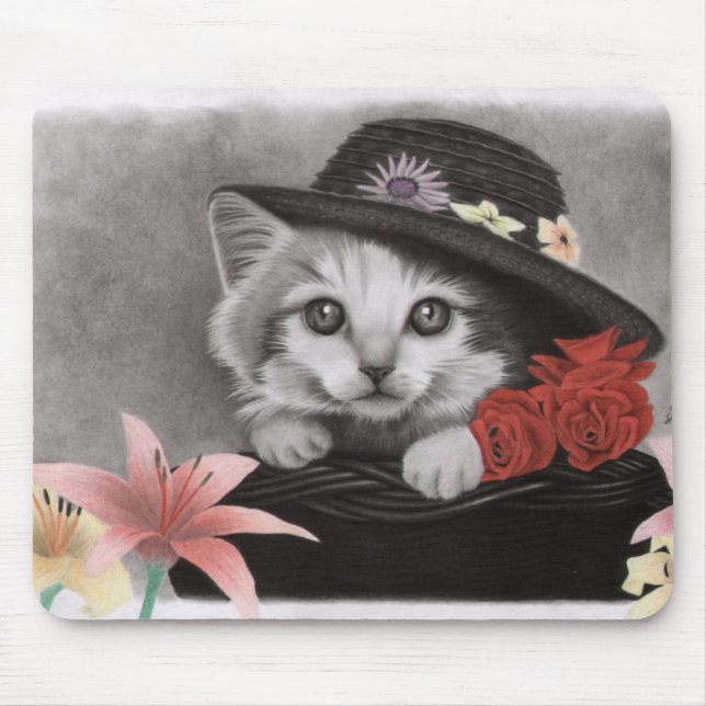 Flower kitty mousepad (Vorne)
