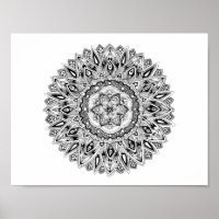 Flower mandala w/ seed of life