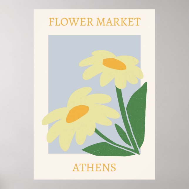 Flower Market Athens Poster (Vorne)