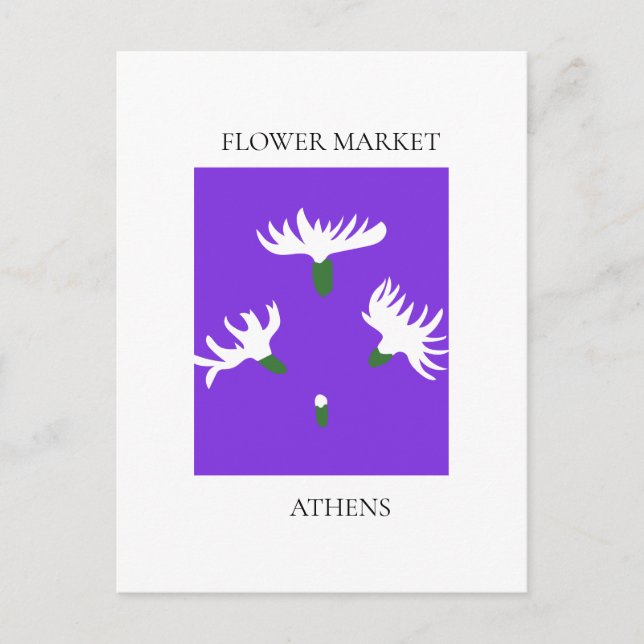Flower Market - Athens Postkarte (Vorderseite)