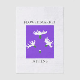 Flower Market - Athens Seidenpapier