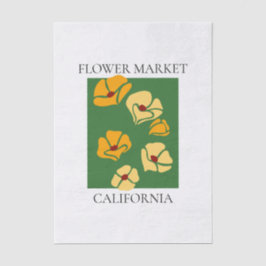 Flower Market - California Seidenpapier