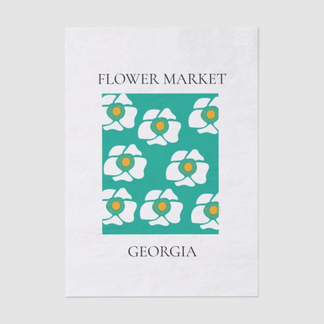 Flower Market - Georgia Seidenpapier (Vorderseite)