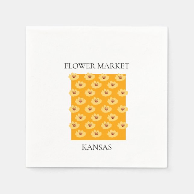 Flower Market - Kansas Serviette (Vorderseite)