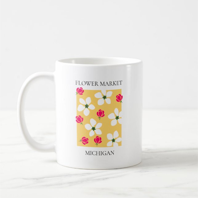 Flower Market - Michigan Kaffeetasse (Links)