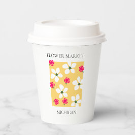 Flower Market - Michigan Pappbecher