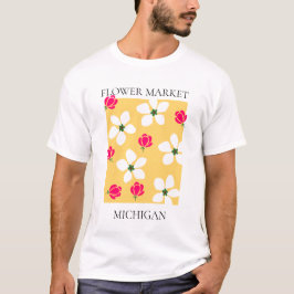 Flower Market - Michigan T-Shirt