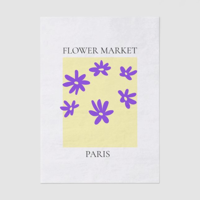 Flower Market - Paris Seidenpapier (Vorderseite)