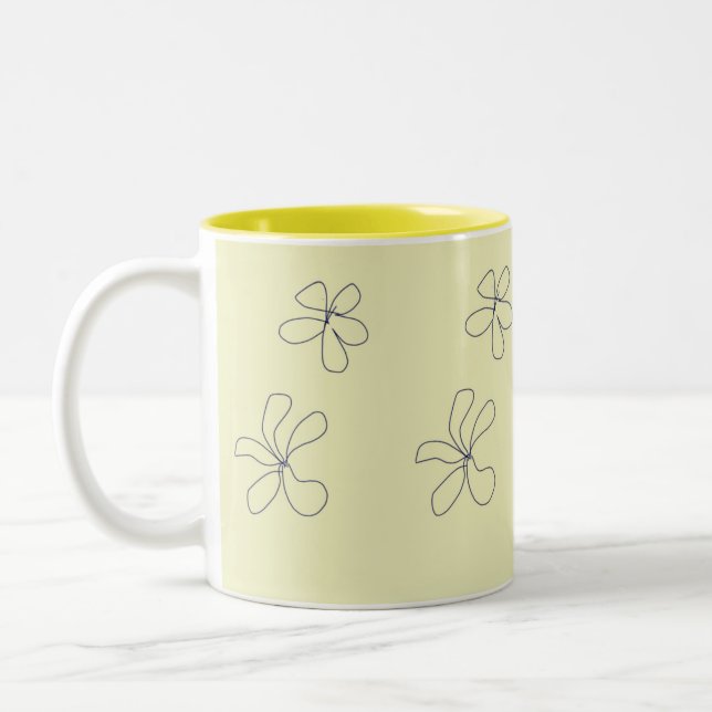 flower mug zweifarbige tasse (Links)