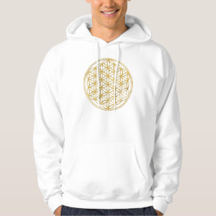 Flower Of Life   gold big Hoodie