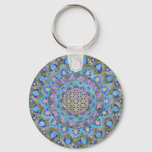 Flower Of Life - Mandala India Style 2 Schlüsselanhänger