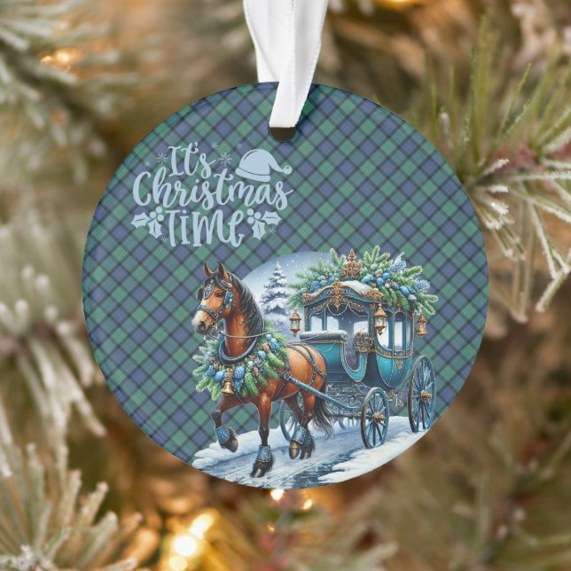 Flower of Scotland Scottish Tartan Christmas Ornament (Baum)