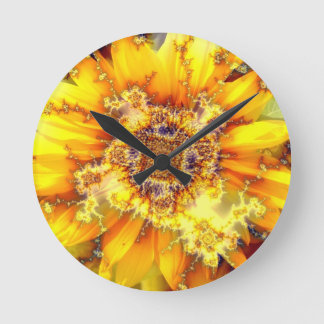 Flower of the Sun - Clock Runde Wanduhr