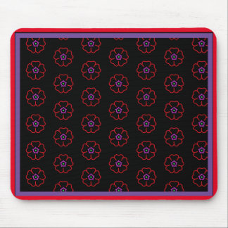 Flower on a Black Background Custom Personalized Mousepad