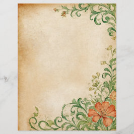 Flower Page Scrapbook & Junk Journal Supplies