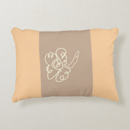 flower paint pillow dekokissen
