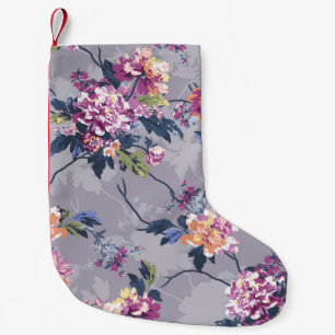 flower pattern design textile illustrationart, bac kleiner weihnachtsstrumpf