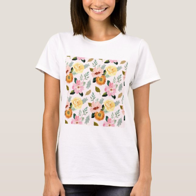 flower pattern T-Shirt (Vorderseite)