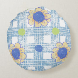 Flower pillow rundes kissen