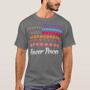 Flower Power Amerikanische Flagge Florist Gärtner T-Shirt
