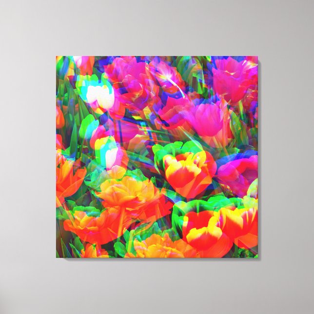 Flower Power - Blumenpracht  14 (Artikel 1814) Leinwanddruck (Vorderseite)