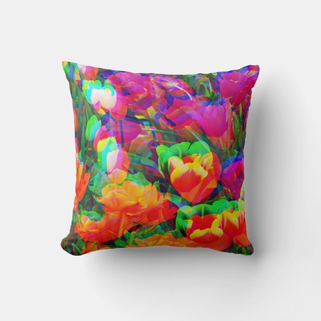 Flower Power - Blumenpracht  14 , Kissen (Vorderseite)