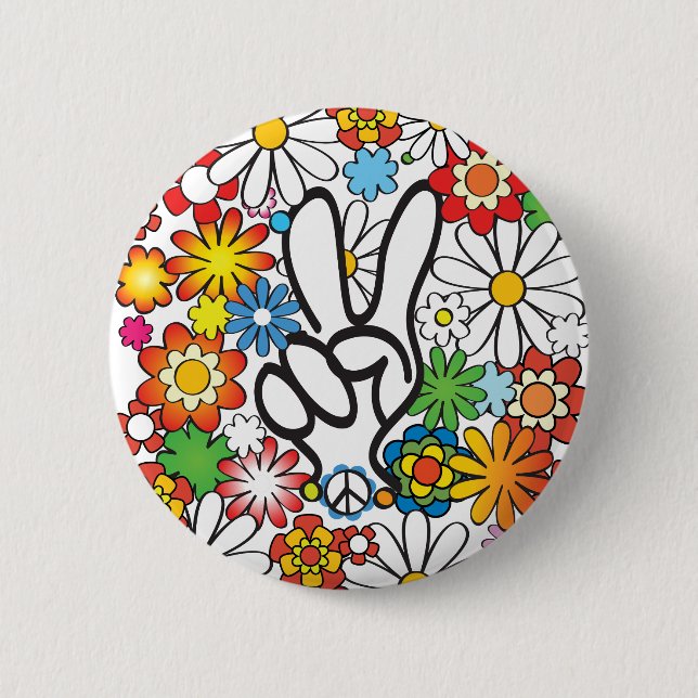Flower Power Button (Vorderseite)