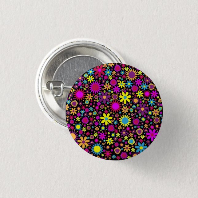 Flower Power Button (Vorne & Hinten)