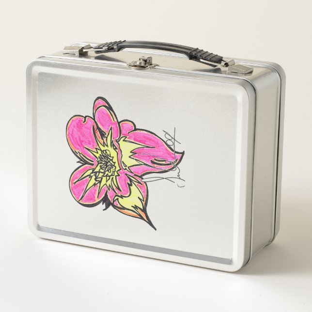 Flower Power Classic Metal Lunch Box  (Vorderseite)