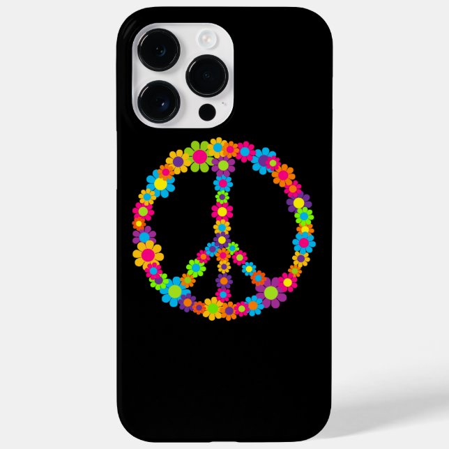 Flower Power Frieden Case-Mate iPhone Hülle (Rückseite)