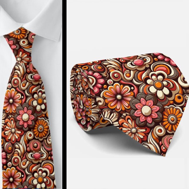 Flower Power Hippie-Halstuch Krawatte (Von Creator hochgeladen)