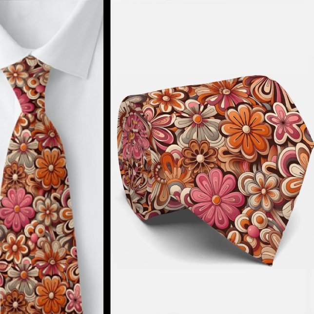 Flower Power Hippie-Halstuch Krawatte (Von Creator hochgeladen)