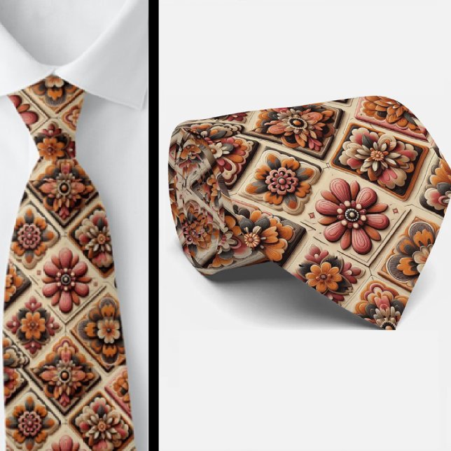 Flower Power Hippie Schlips Krawatte (Von Creator hochgeladen)