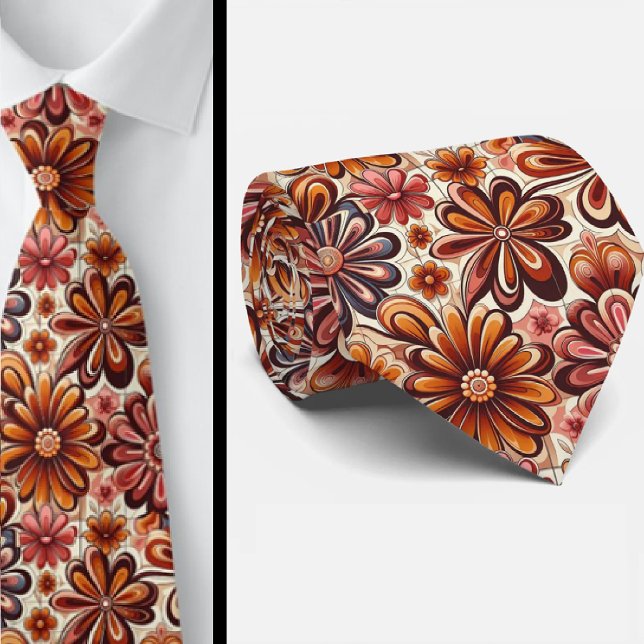 Flower Power Hippy-Schlips Halsband Krawatte (Von Creator hochgeladen)