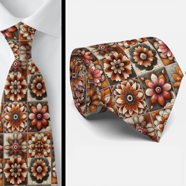 Flower Power Hippy-Schlips Krawatte (Von Creator hochgeladen)