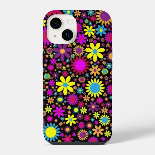 Flower Power iPhone Hülle (Rückseite)