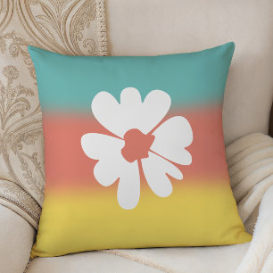 Flower Power Lebendige Dekoration für das Wohnheim Kissen