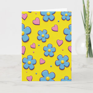 Flower Power Liebeskarte Karte