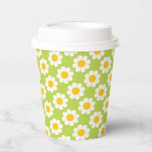 Flower Power Papiertassen Pappbecher